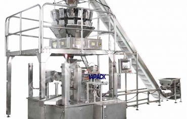 জিপার প্যাকিং সিলিং মেশিন সহ স্বয়ংক্রিয় রোটারি ডয় ব্যাগ