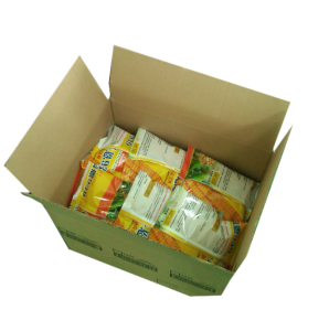 soft bag product packing into carton box