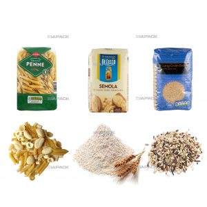 শস্য জন্য স্বয়ংক্রিয় সমতল নীচে ব্যাগ ভরাট লেবেল প্যাকেজিং গঠন